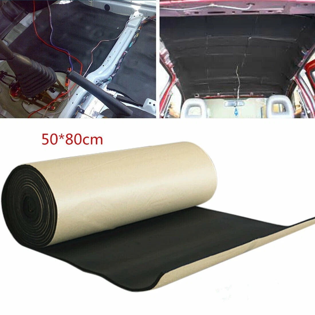 5mm Heat Insulation Mat for Car (50x80cm) - Noise Reduction & Thermal Performance