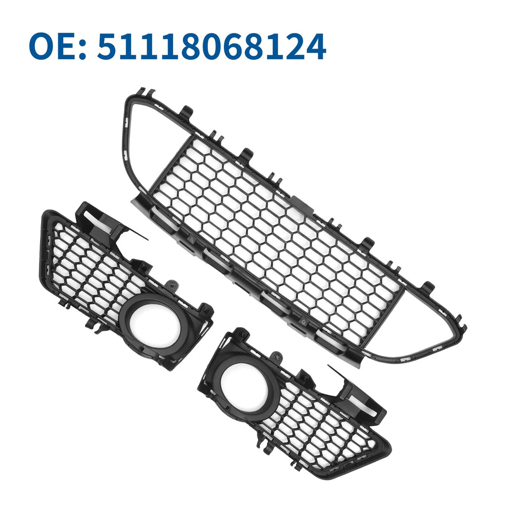 Front Lower Bumper Grille Grill for BMW 320i Base (2013–2018)
