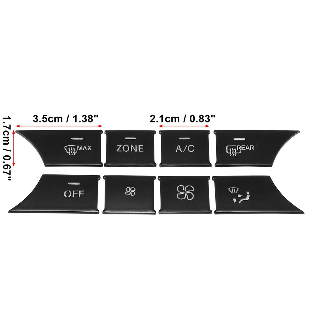 Center Console AC Button Stickers Set for Mercedes-Benz C Class (2015–2021)
