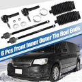 6 Pcs Tie Rod End Links for Dodge Caravan (1996–2007)