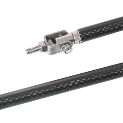 Carbon Fiber Adjustable Bumper Lip Splitter Strut Rod for Universal Fit (20cm)