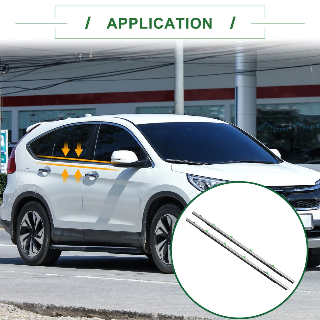 2pcs Rear Window Weatherstrip Seal Replacement for Honda CR-V (2012–2018)