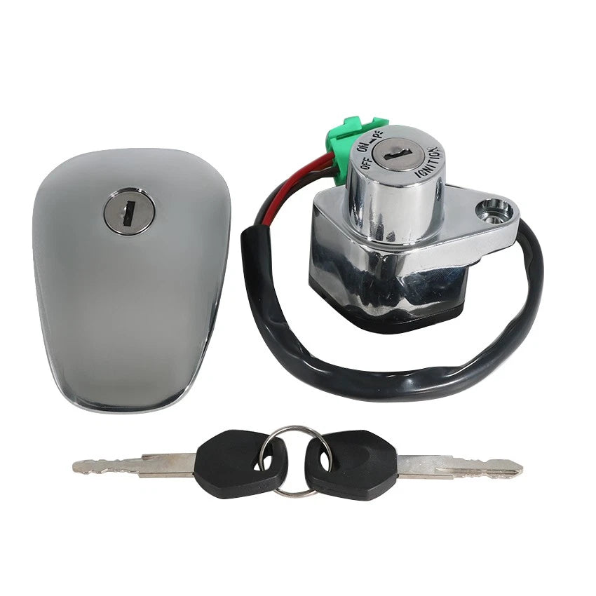 Ignition Key Switch & Fuel Gas Cap Set for Suzuki VS700 Intruder (1986–1987)