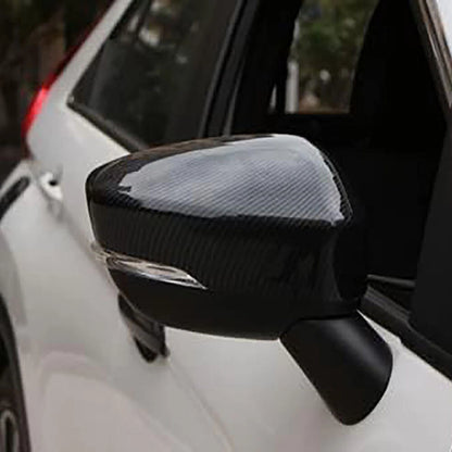 Carbon Fiber Style Wing Mirror Cover Trim For Mitsubishi Eclipse Cross 2018-2023