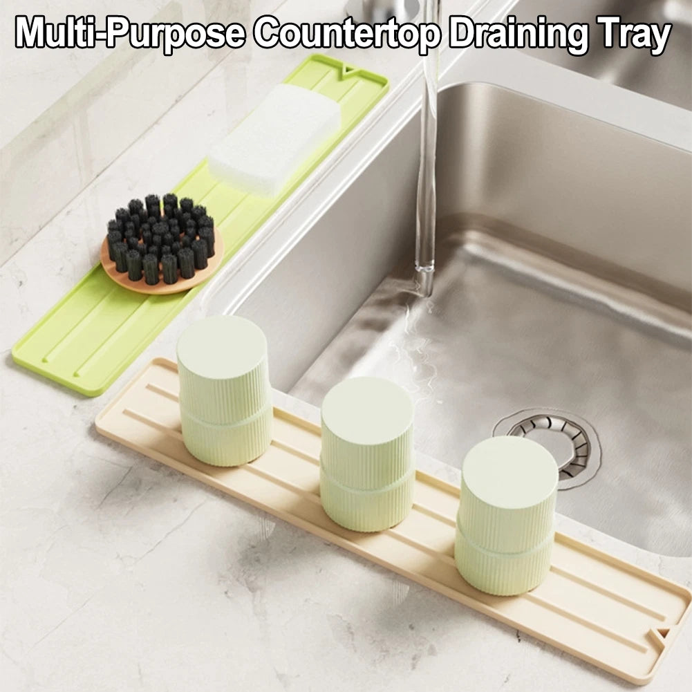 2X Silicone Spoon Rest for Kitchen Utensils with Drip Pad
