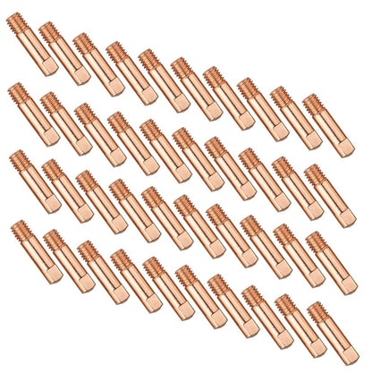 40 Pieces Copper Welding Contact Tips Nozzles 0.8-1.0mm for 15AK Machine
