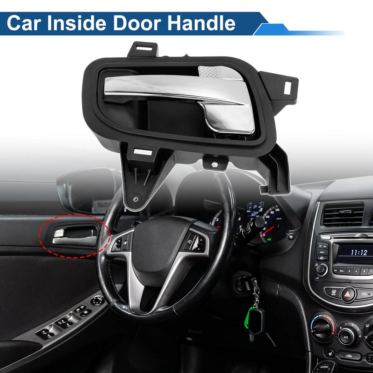 Front Left Interior Door Handle for International Harvester Prostar (2008–2018)