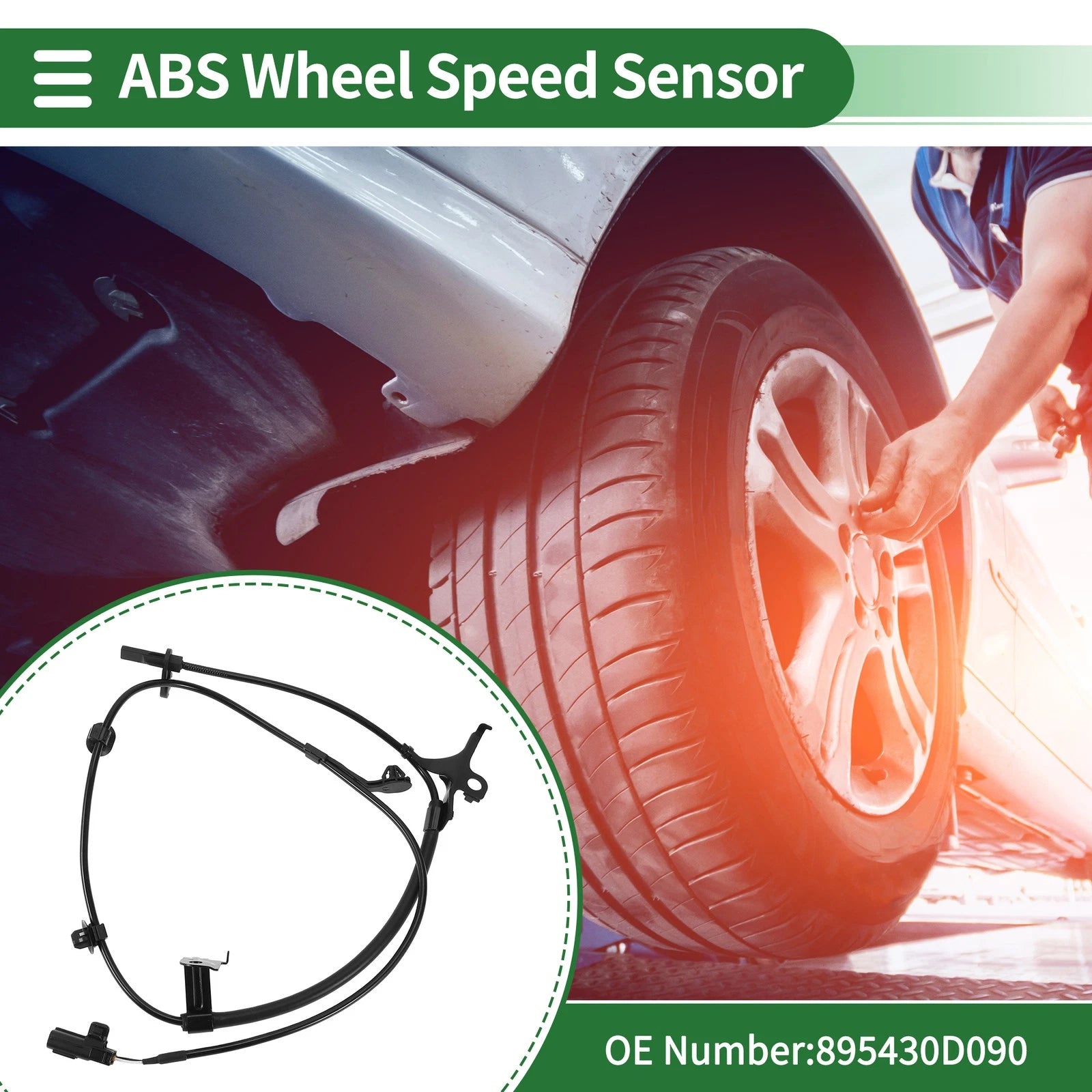 ABS Wheel Speed Sensor Front Left for Toyota Yaris FWD (2012–2019)