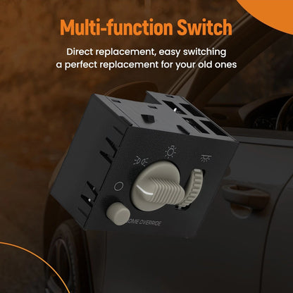 Dimmer Switch for GMC Sierra 1500 2500 (1999–2002) Black 15755595 D1534G DS968