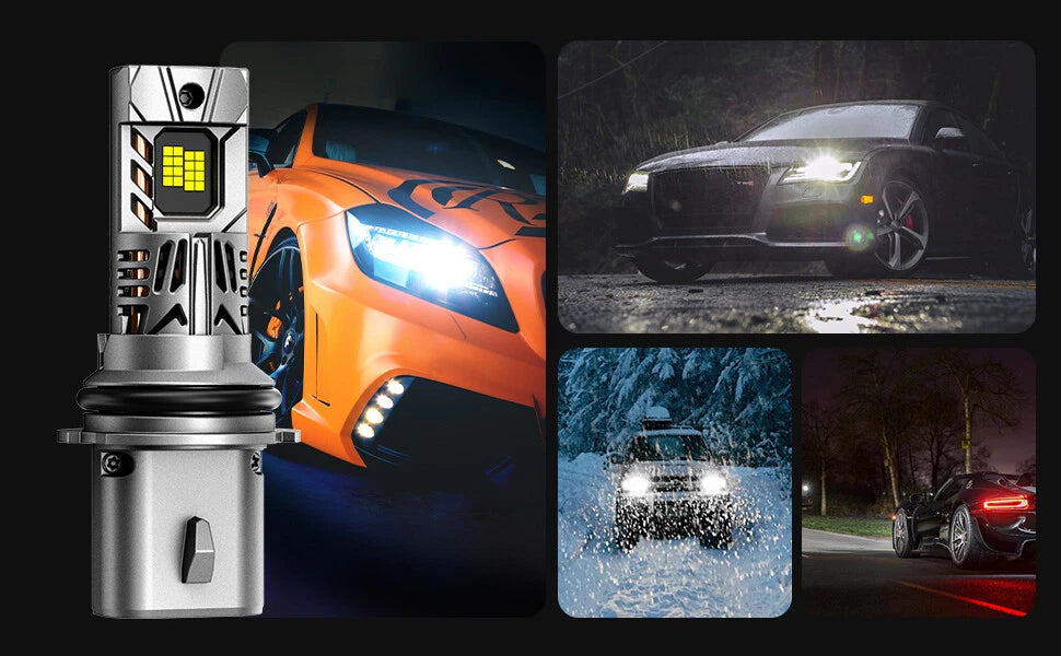 2X 9004 HB1 LED Headlight Bulbs for