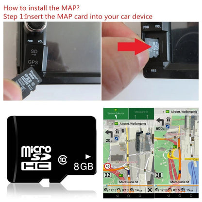 8GB Map SD Card for Android Car GPS (Australia New Zealand)