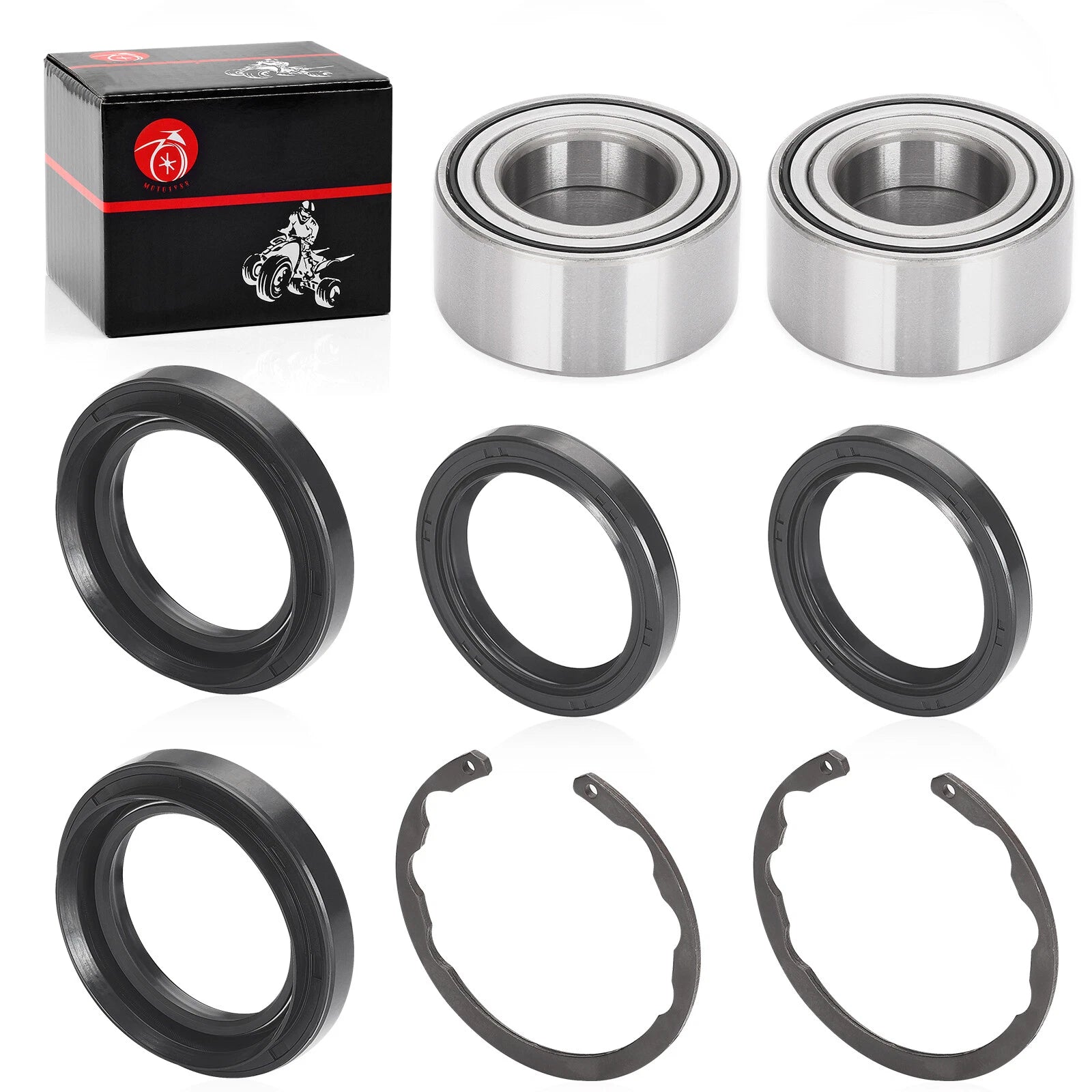 Front Rear Wheel Bearing Circlip for Kawasaki Bayou 300 400 Prairie 300 400