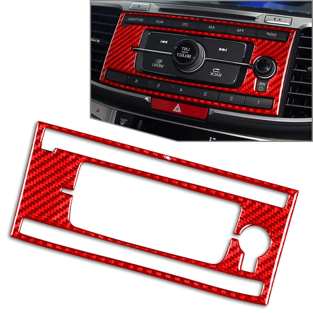 Central Control Volume Switch Panel Cover Trim Red for Honda Accord (2013–2017)