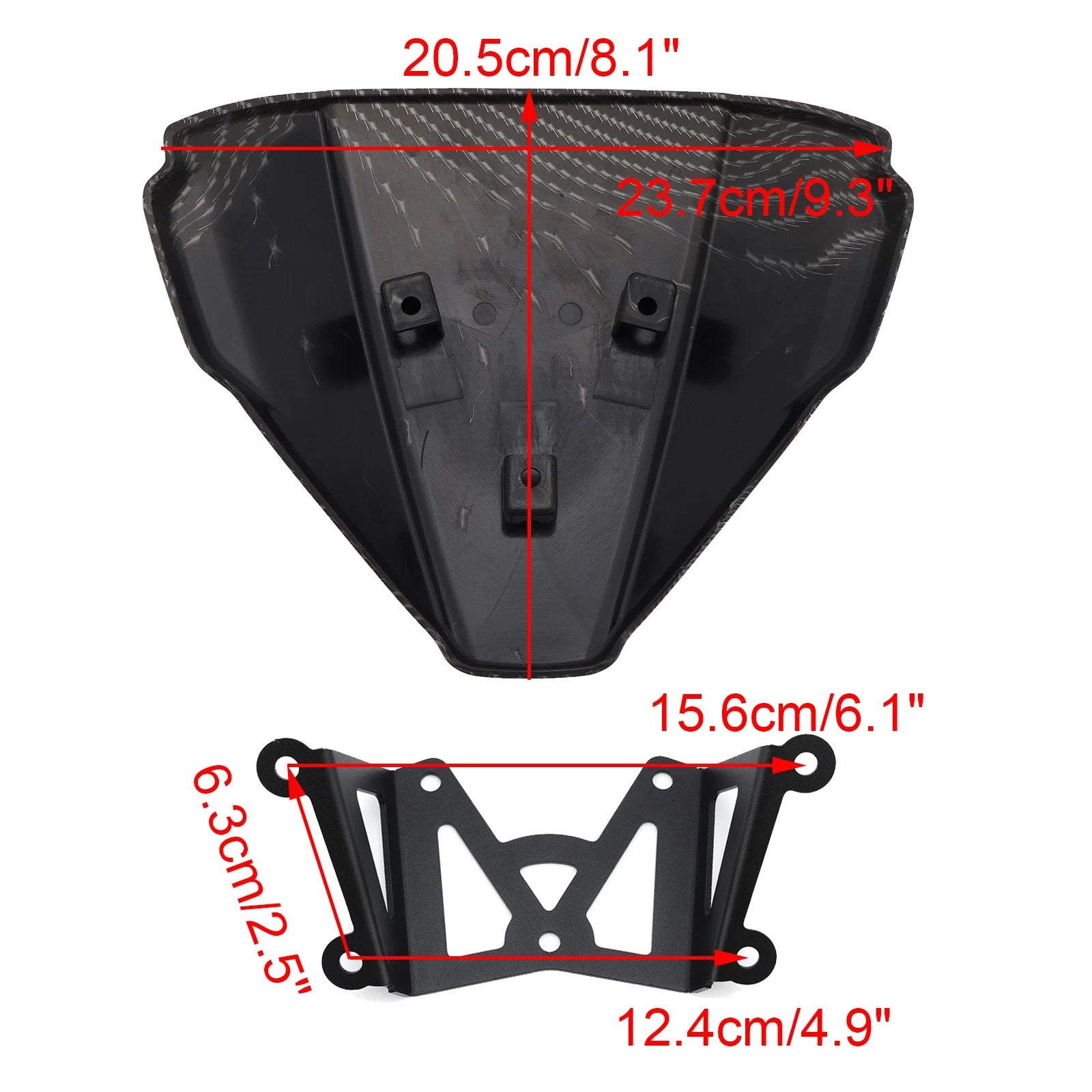Windshield for Yamaha MT-09 (2021–2023) Simulated Carbon