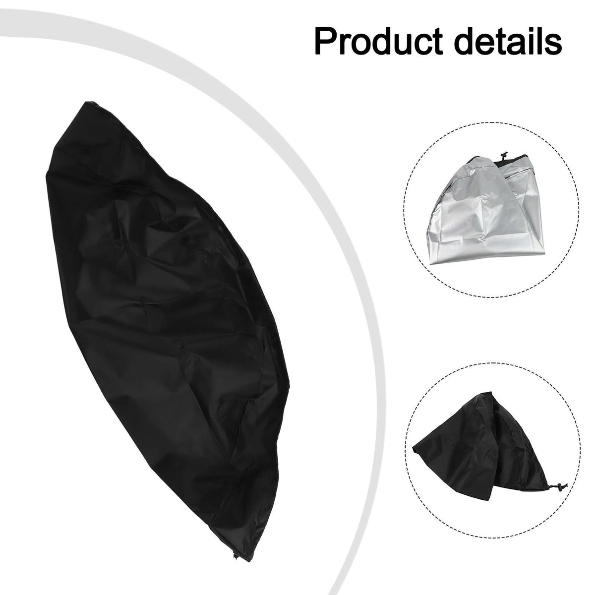 Outdoor Round Table Protector for Sleek Black Design (Waterproof)
