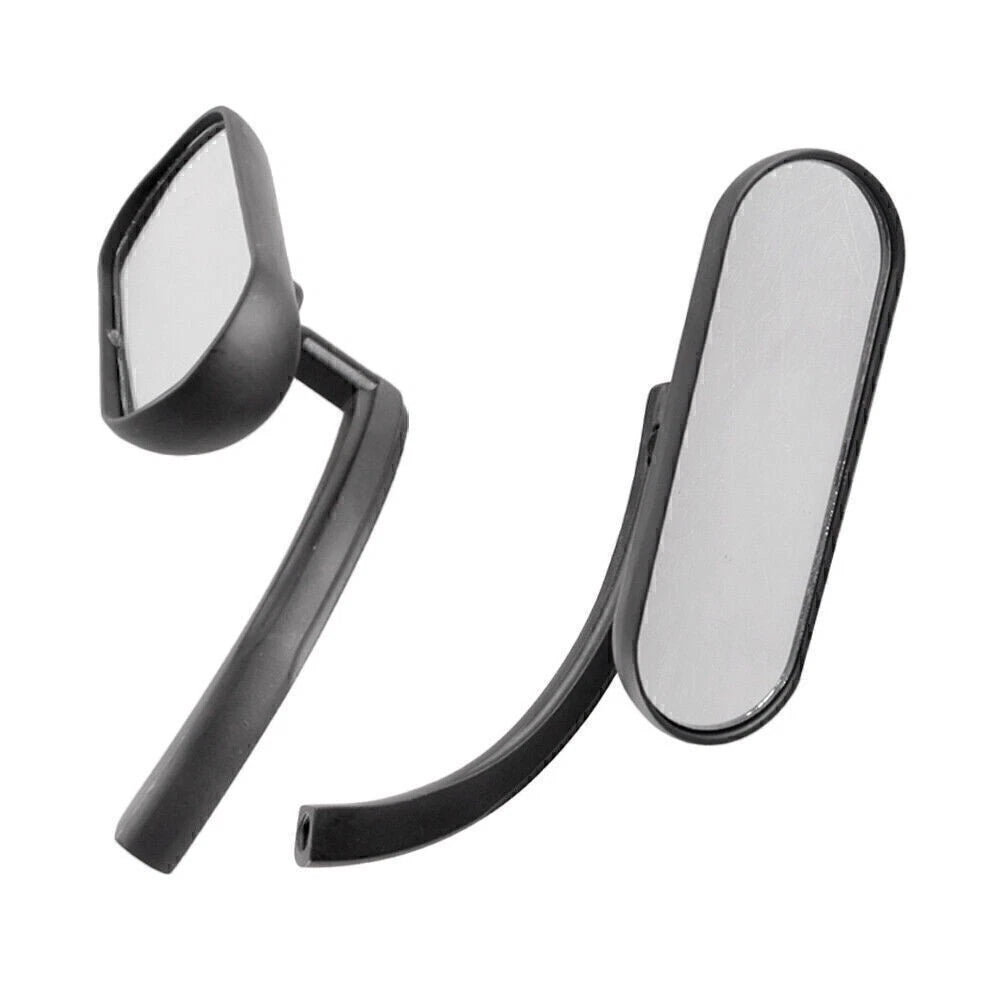 2X Black Universal Rear View Side Mirrors for Motorcycle (Cruiser, Chopper)