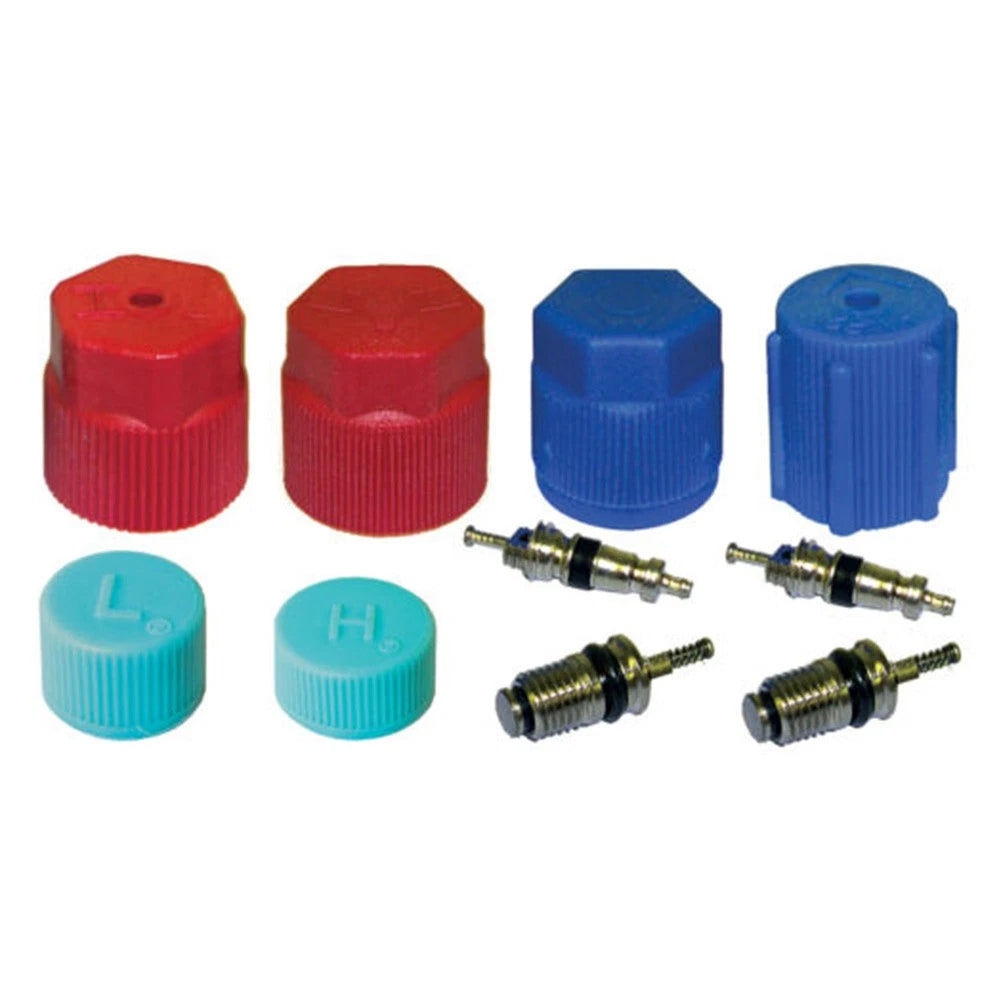 A/C System Cap & Valve Cores Kit for Reliable Air Conditioning Service