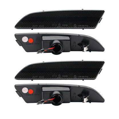 4X Smoked Bumper Turn Signal Side Marker Light for Chrysler Crossfire (2004–2008)