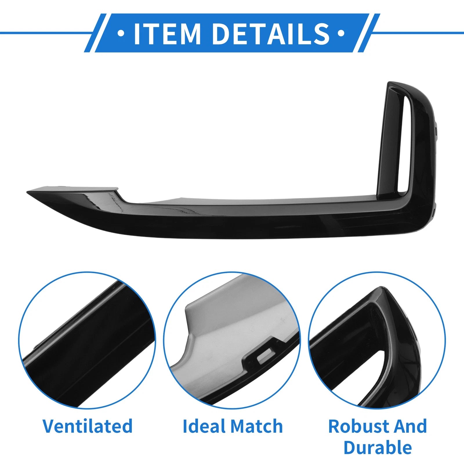 Front Right Bumper Grille Trim Garnish Replacement for BMW 7 Series (2017–2018)