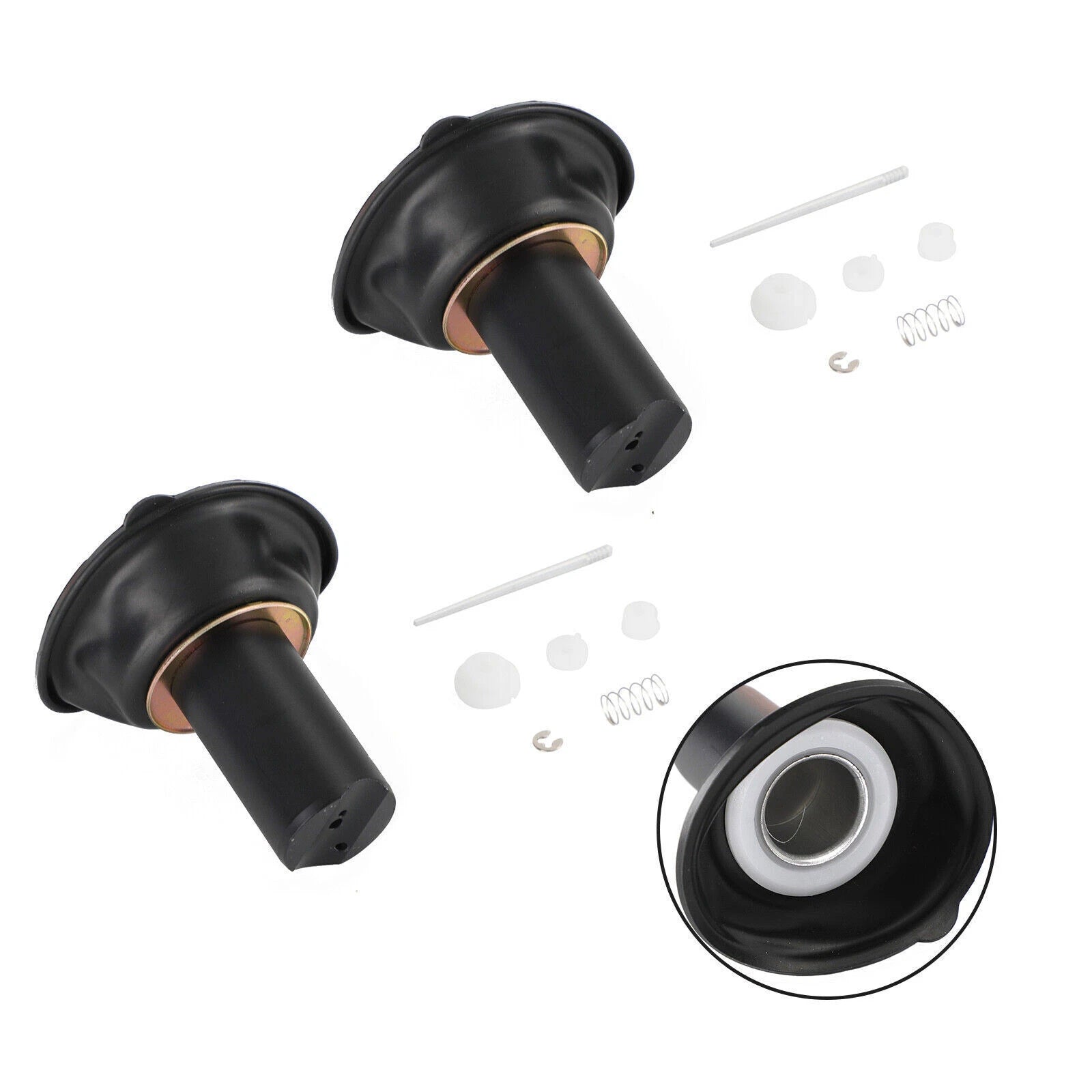 2X Carburetor Plunger Diaphragm Repair Kit for Yamaha XJR400 (1993–2000) T9