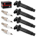 Set of 4 Ignition Coils & Spark Plugs for Yamaha YZF-R6 (1999–2002) 5EB-82310-00-00