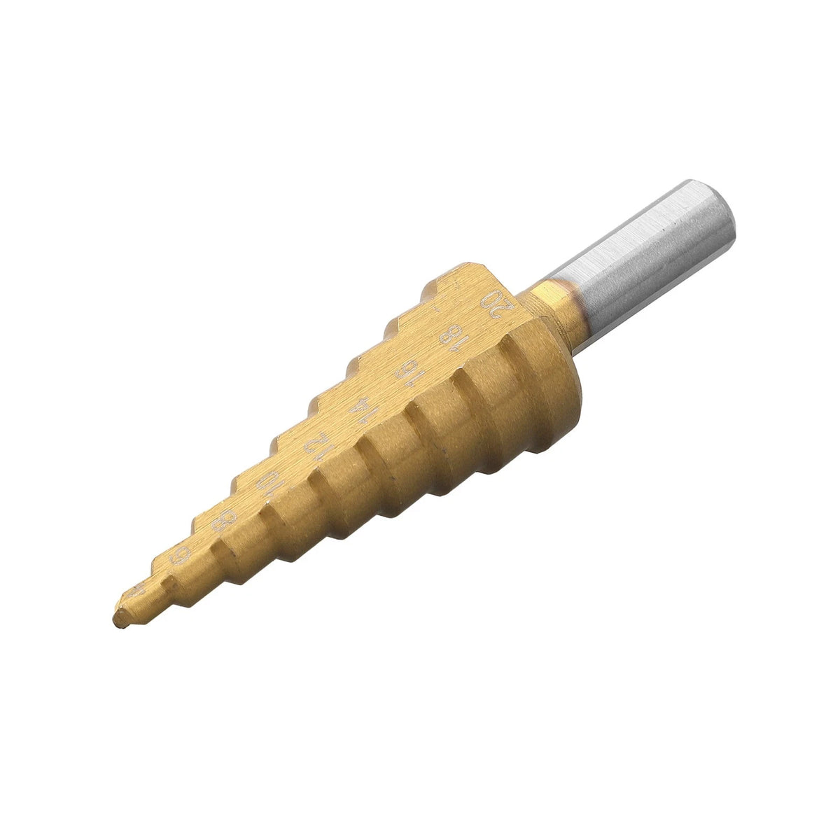 Set of 4 Step Cone Drill Bit Hole Cutter for Steel and Wood