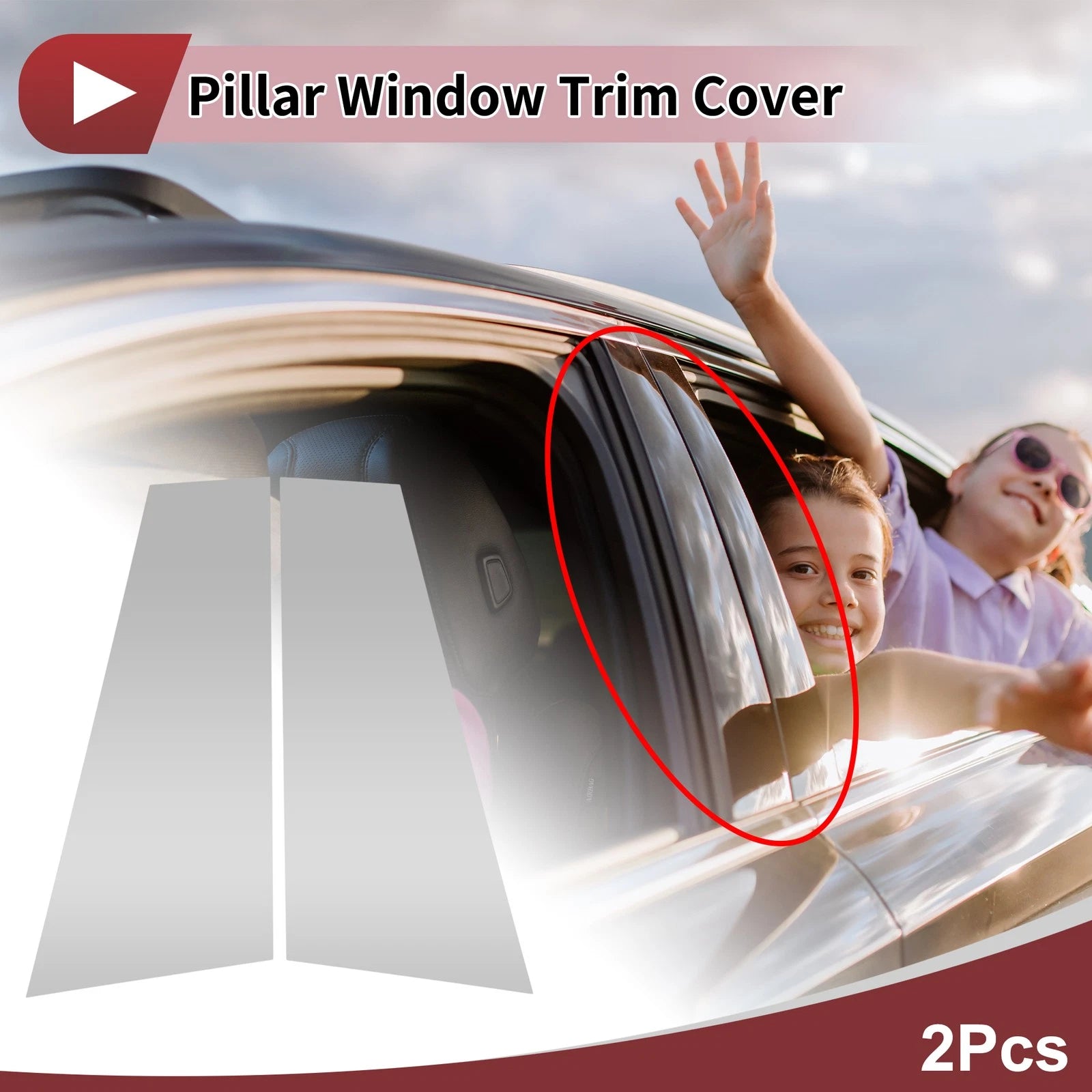 Window Trim Door Pillar Front Rear Left Right for BMW i4 (2022–2024)