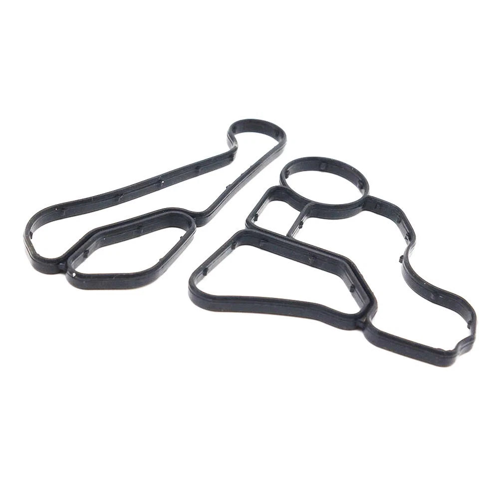 Pair Oil Filter Housing Gasket & Cooler Seal for BMW (2000–2023) 11427525335 11428637821