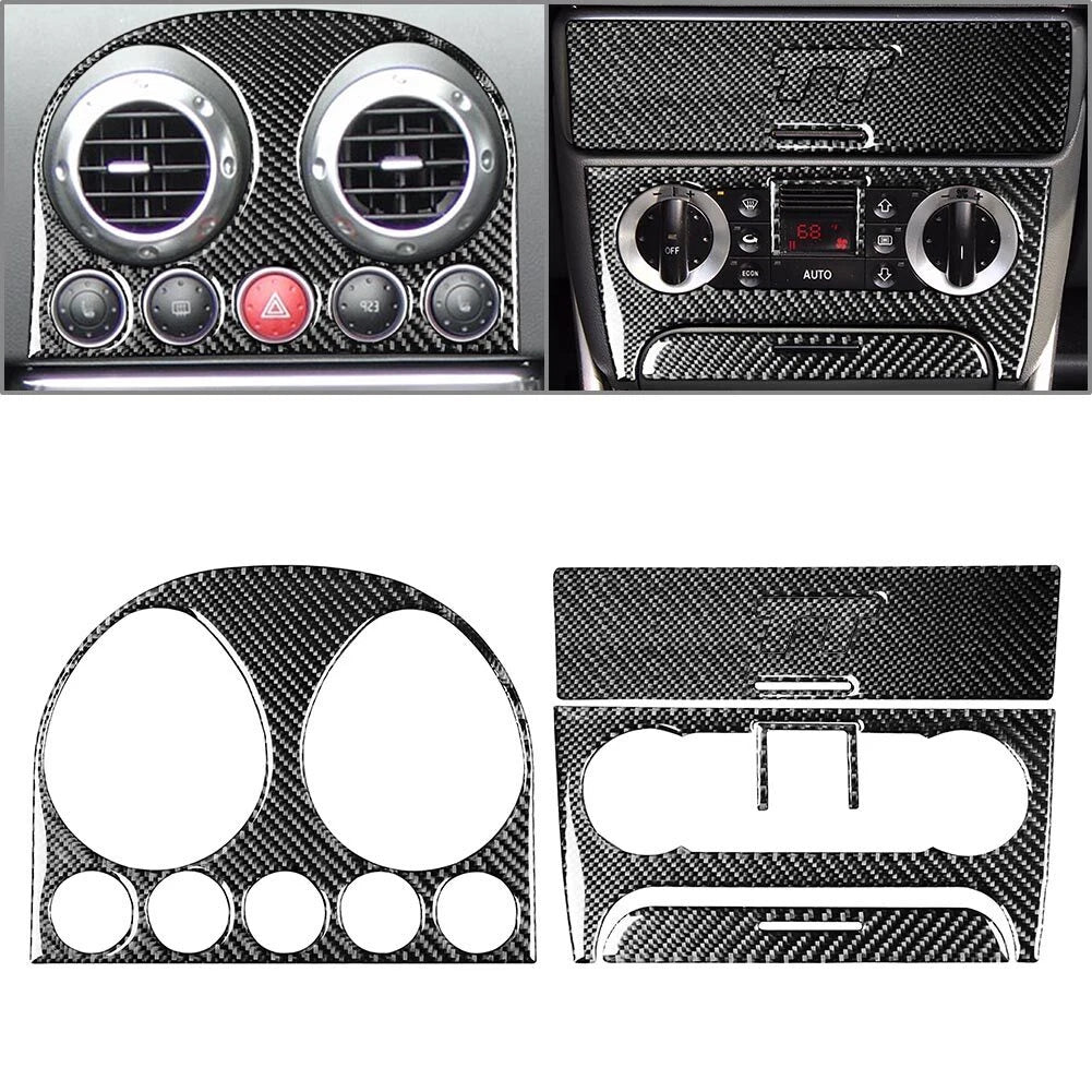 6Pcs Center Console Panel Cover Trim Kit for Audi TT 8N (2001–2006)