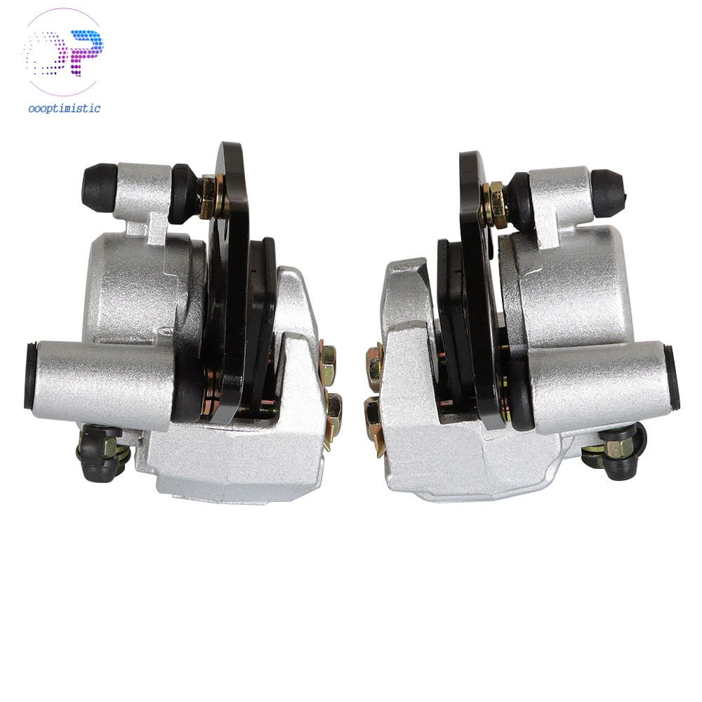 Front Left Right Brake Calipers for Kawasaki Prairie 360 (2003–2013) W/Pads