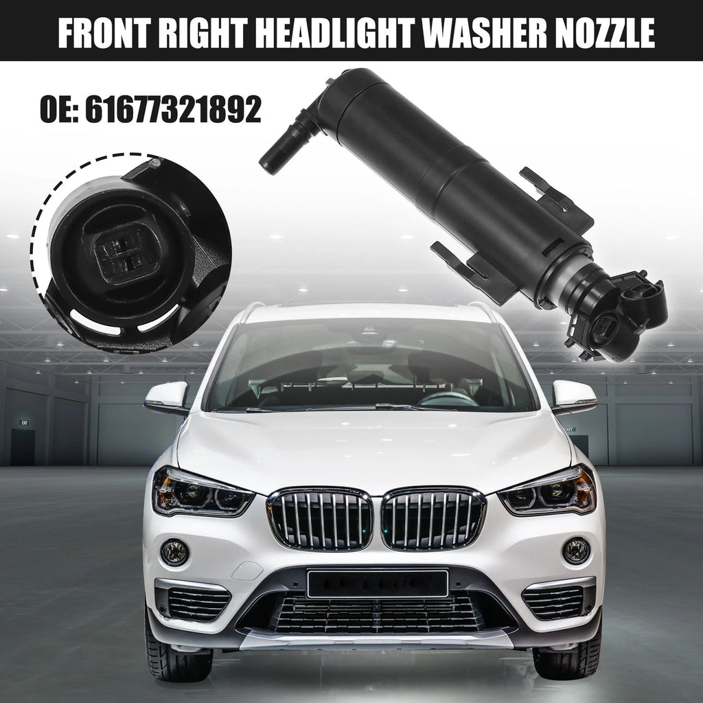 Headlight Washer Nozzle Front Right Replacement for BMW X1 (2013–2015)