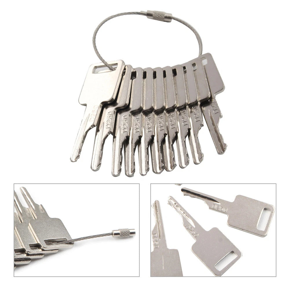 10 Pcs Ignition Keys D250 A77313 6693241 6709527 for Bobcat