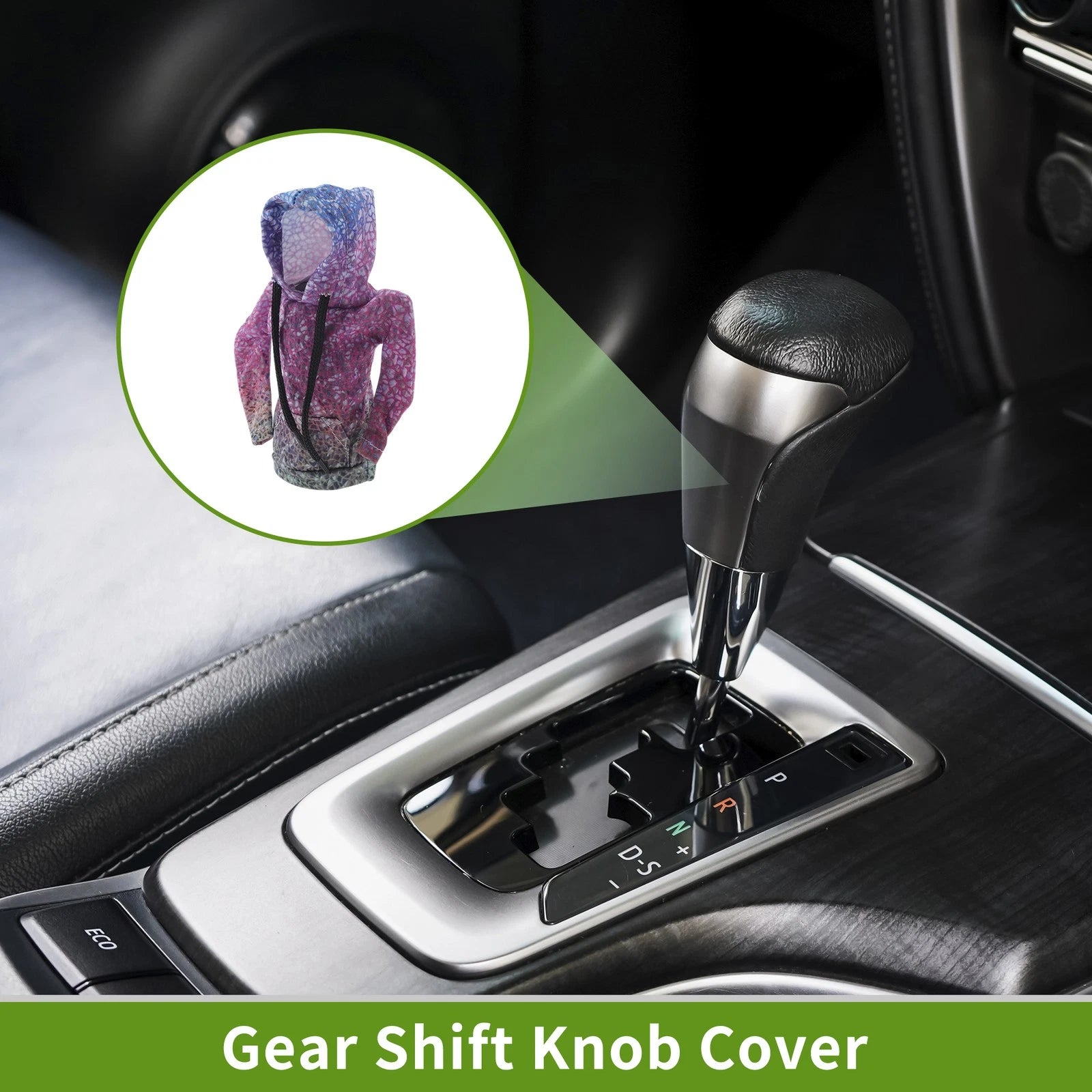 Gear Shift Knob Cover for Car (1 Pc, Red, 6.3"x5.12")