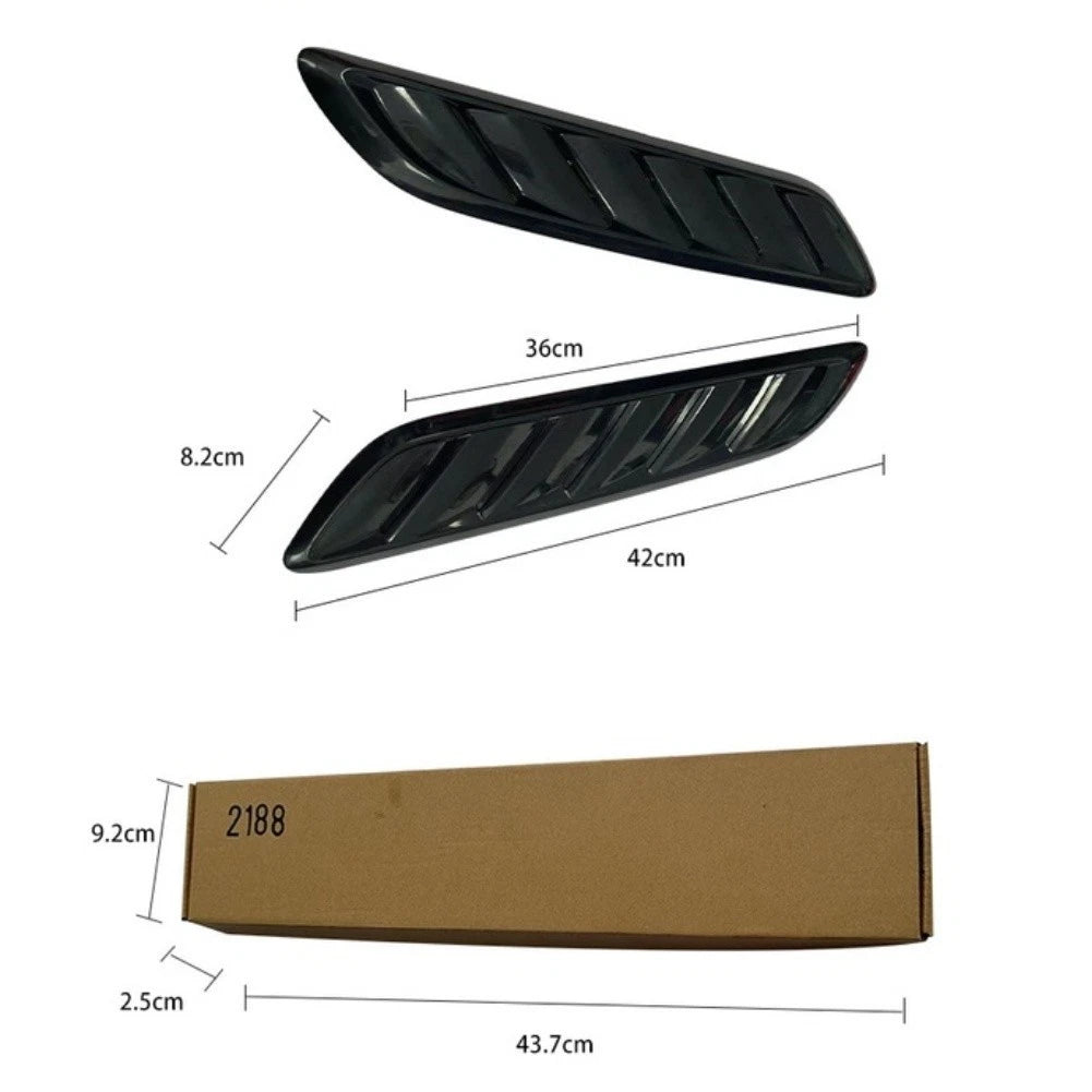 Front Hood Engine Vent Cover Trim Strip for Most Car Models