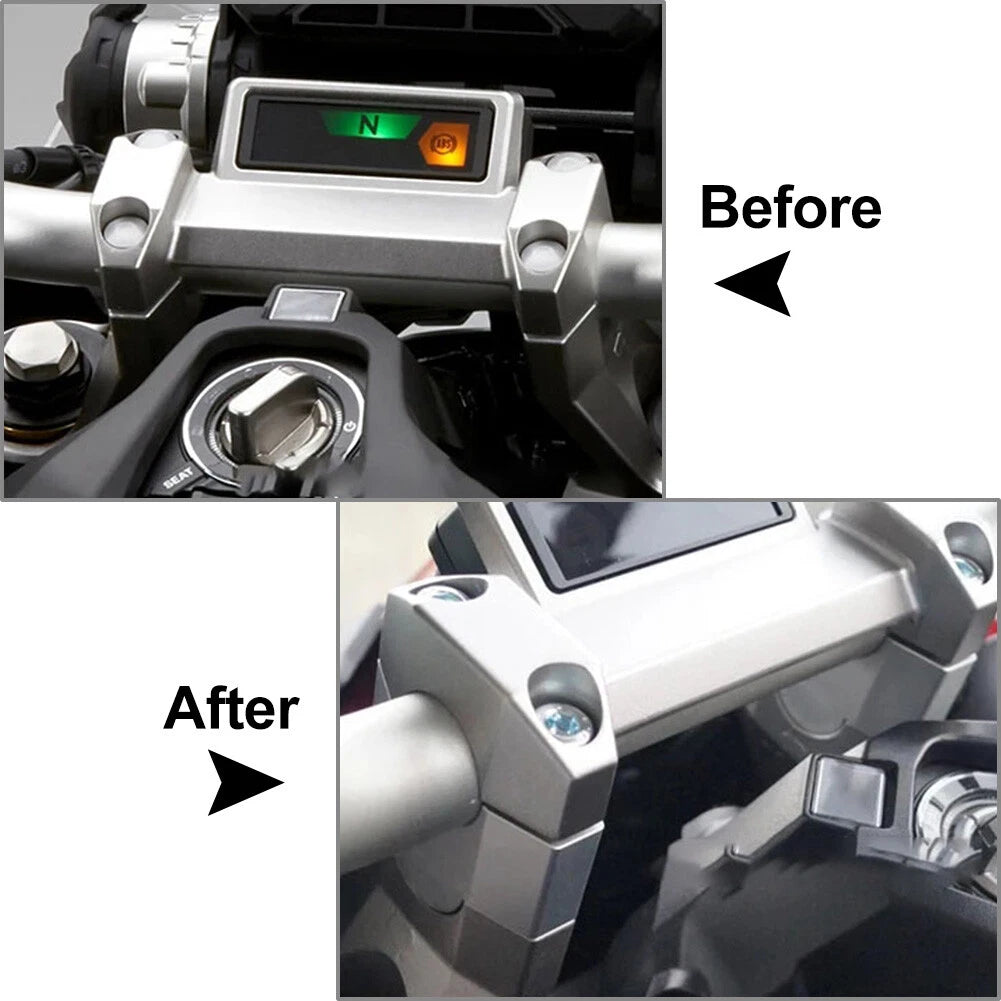 2X Handlebar Riser Clamp Mount Adapter for Honda ADV 150 160 (2017–2026)