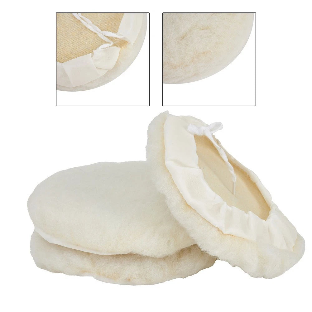 3 Pcs Buffing Pads for 7 Inch Buffer (Polishing Lambs)