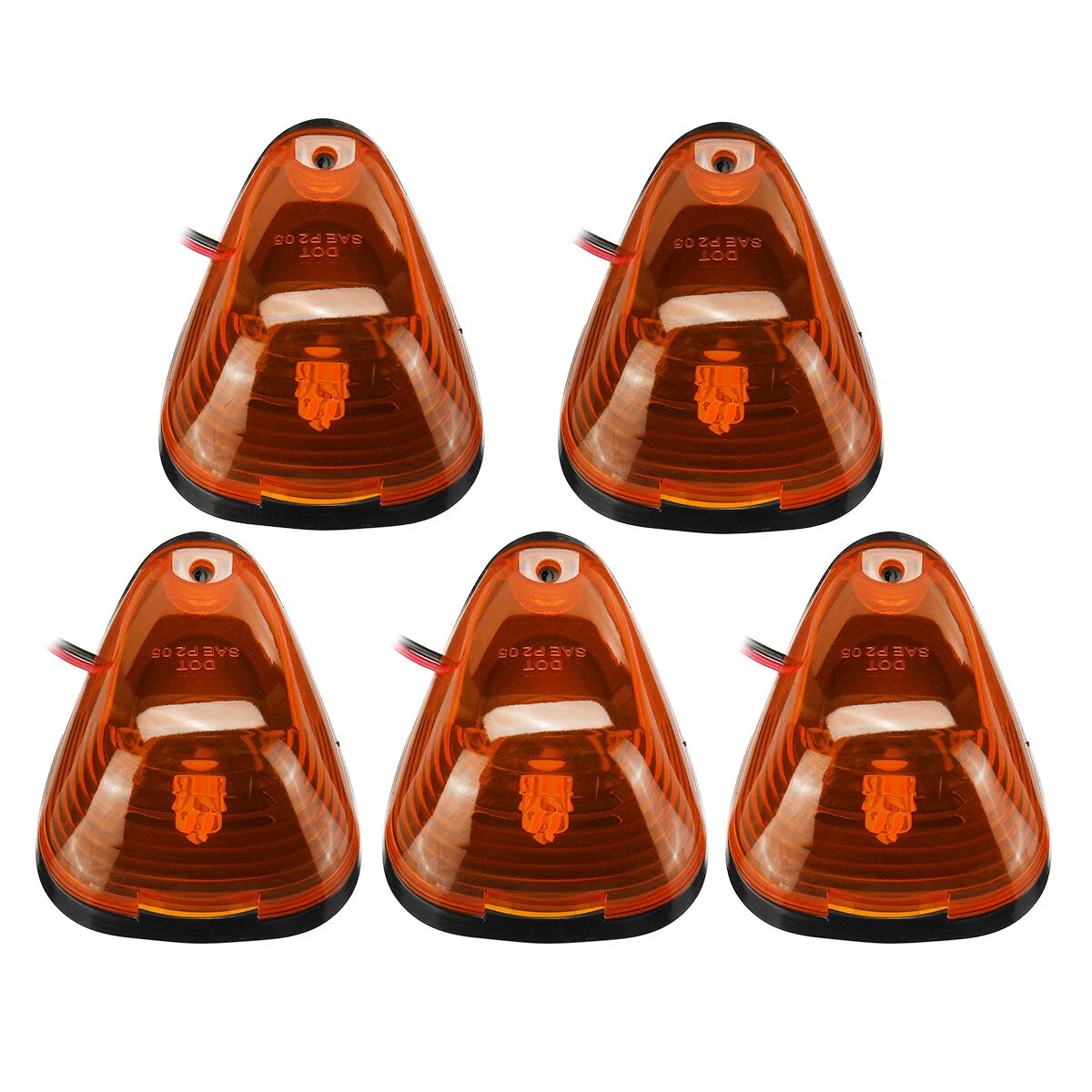5X Amber LED Cab Roof Marker Light for Ford F250 F350 F450 F550 (1999–2016)