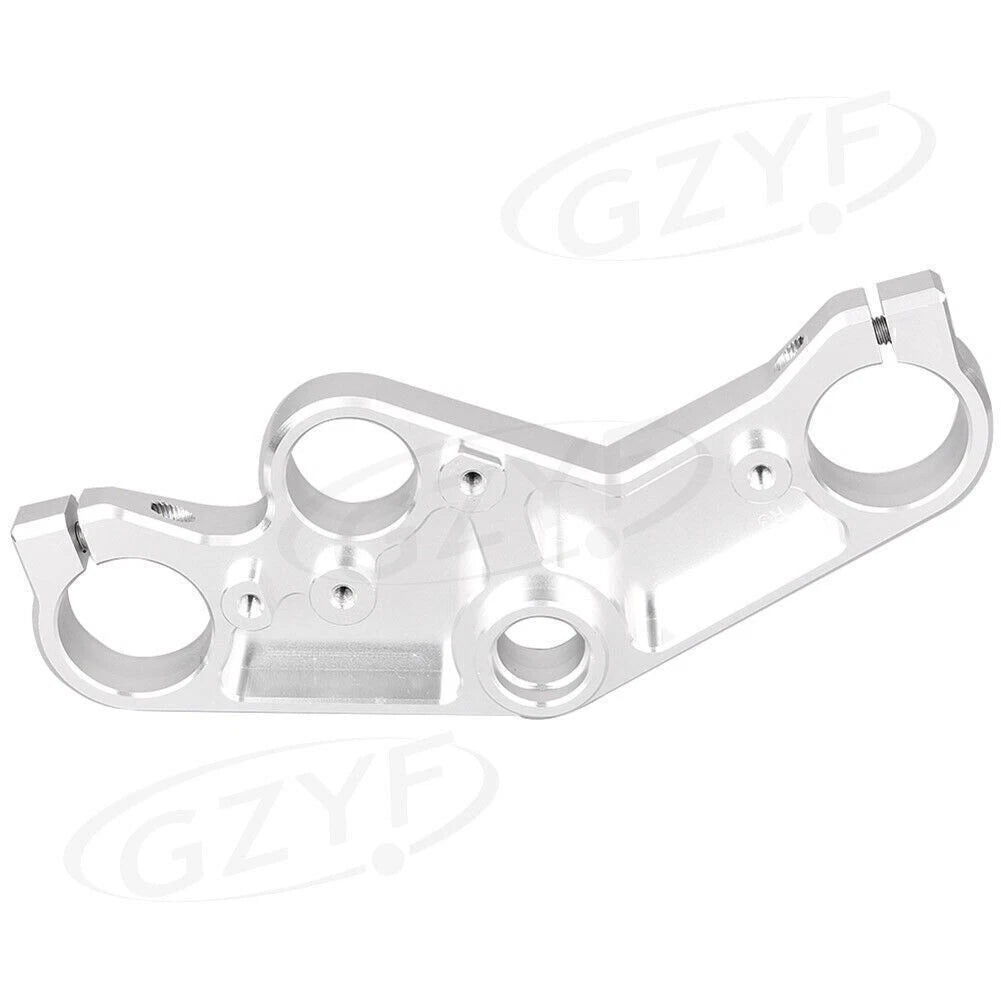 Silver Front Upper Clamp Triple Tree Lowering for Yamaha R3/R25 (2014–2016)
