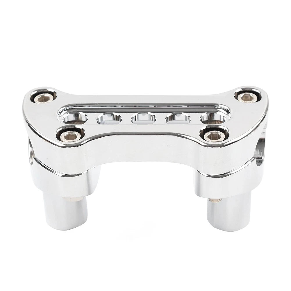 2" Straight Handlebar Riser Top Clamp for Harley Dyna Touring Road Glide Chrome
