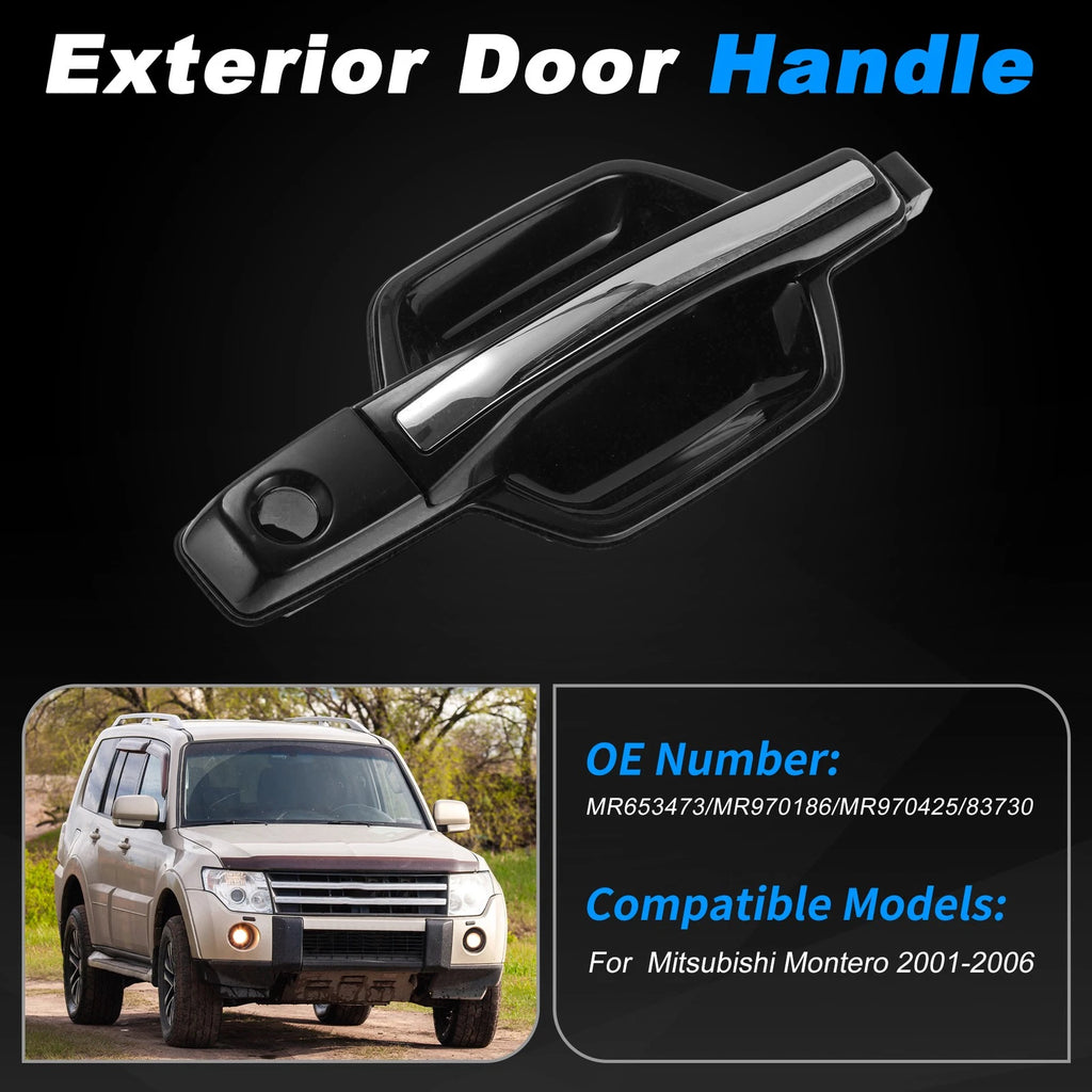 Exterior Door Handle Front Right Replacement for Mitsubishi Montero (2001–2006)