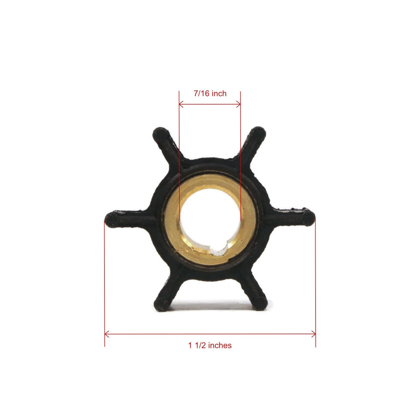 Water Pump Impeller Kit for Johnson Evinrude 4/5/6/8 HP Outboard (396644)