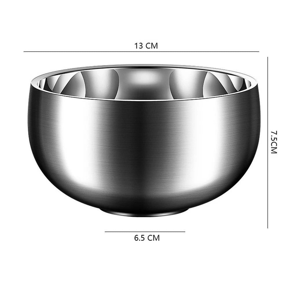 Stainless Steel Bowl 13cm for Rice Soup and Side Dishes
