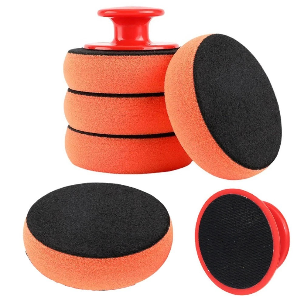 5X Car Wax Applicator Sponges with Handles for Polishing and Buffing