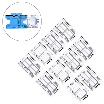 Set of 10 ECG Rulers for EKG Reading