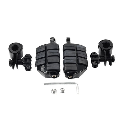 Universal Motorcycle Footpegs Highway Pegs for Harley Honda (Fit 1-1/4")