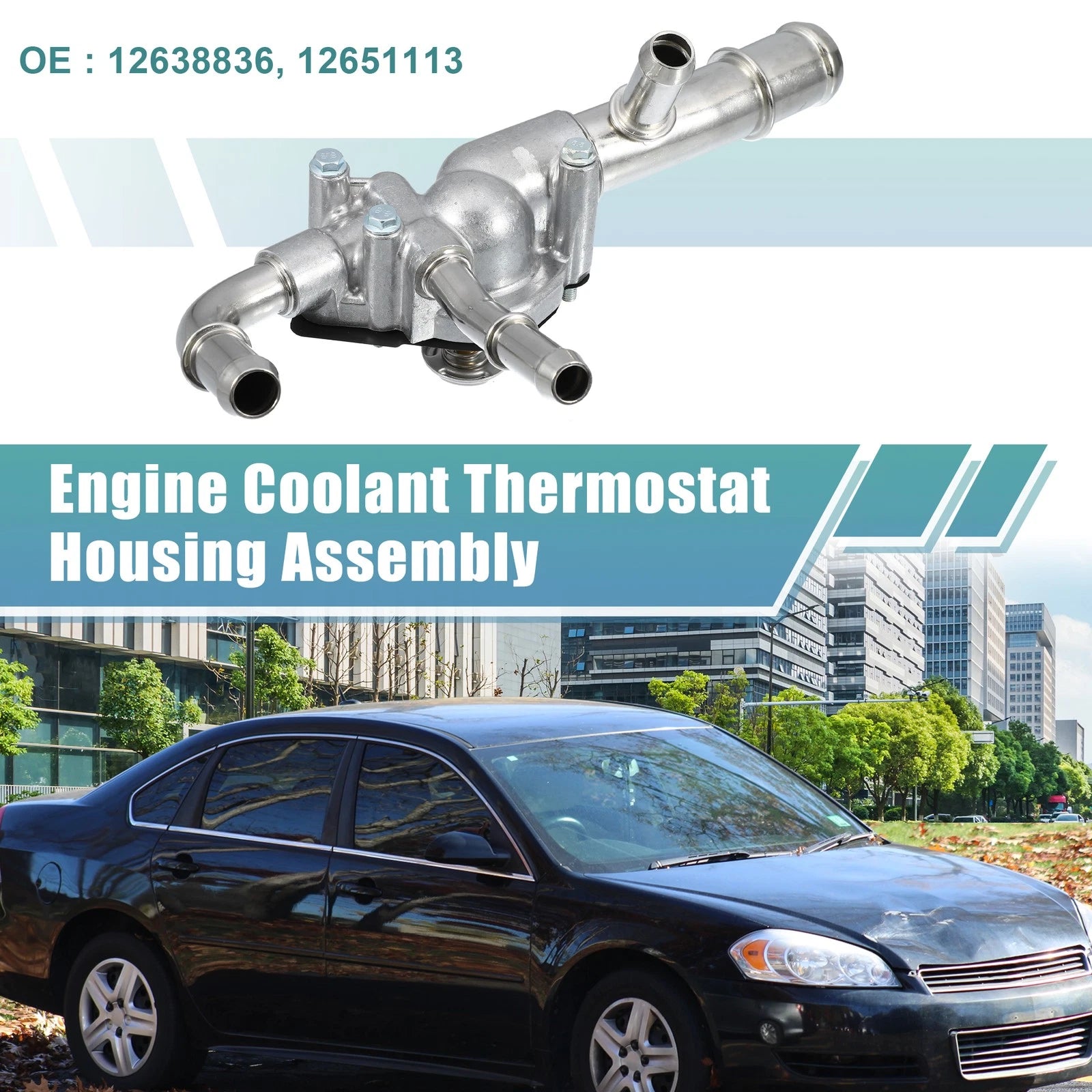 Engine Coolant Thermostat Housing Replacement for Chevrolet Impala (2014–2020)