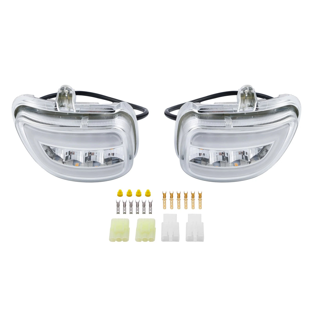Front LED Turn Signals Clear Lens for Honda Goldwing GL1800 (2001–2017)