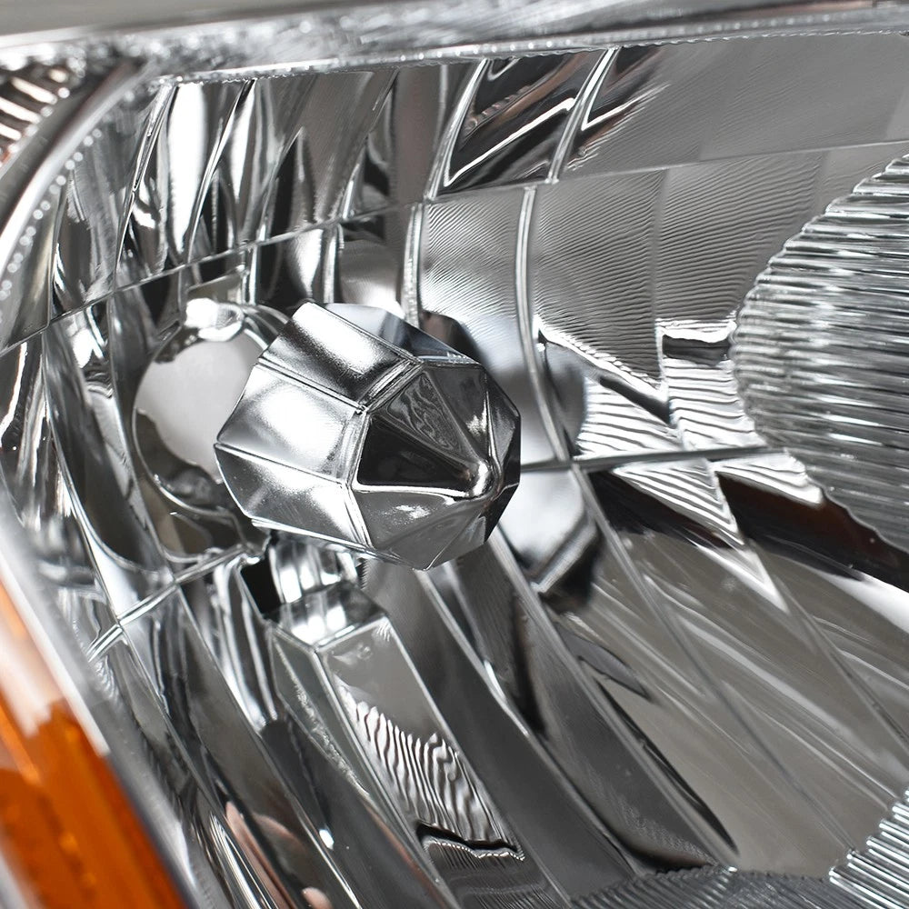 Headlights for Nissan Rogue (2008–2013) Halogen Chrome Left+Right Side