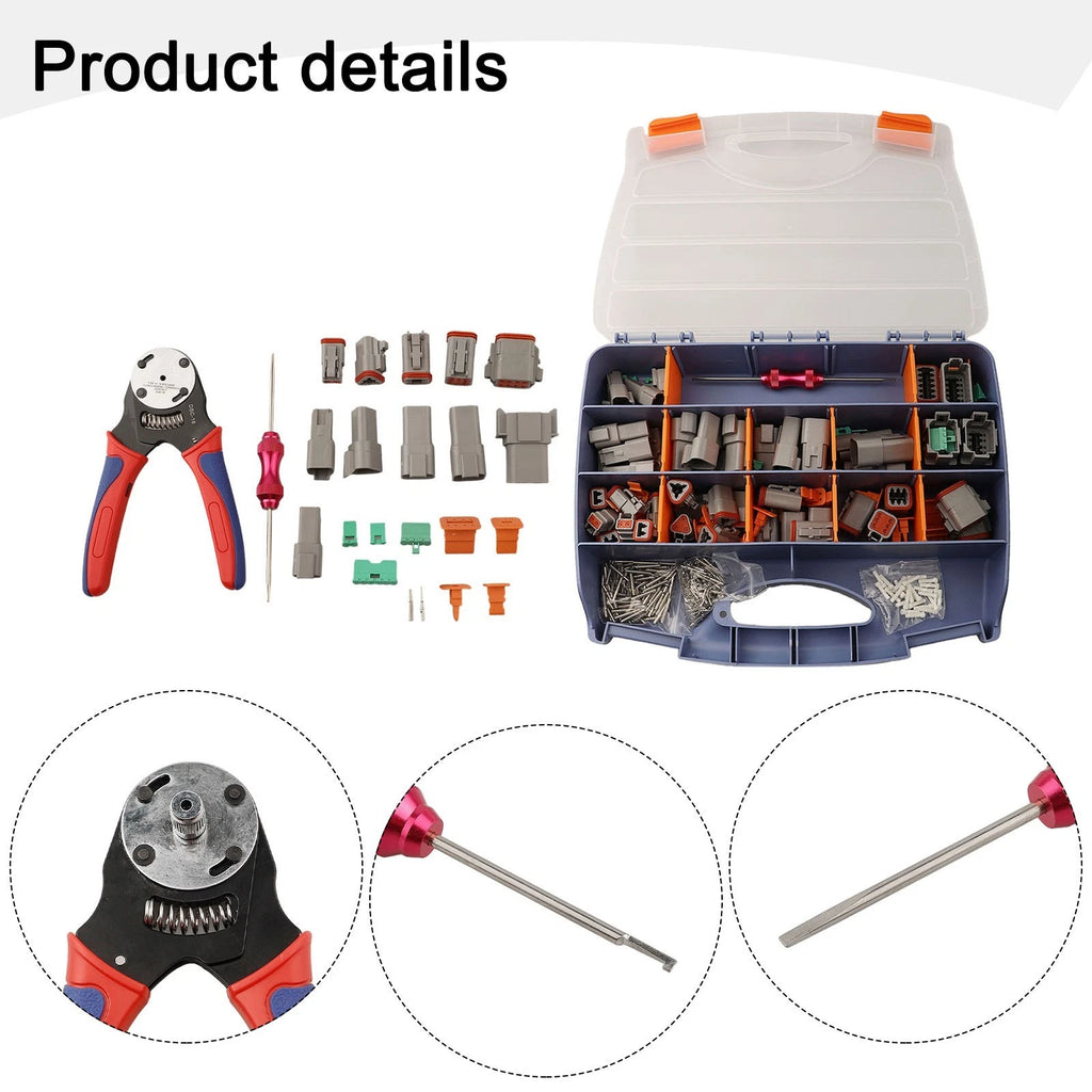 338PC Electrical Connectors Set with Crimping Tool for Automotive Use
