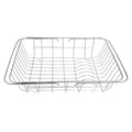 Adjustable Over the Sink Dish Rack Holder - Non-Slip Rubber